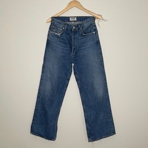 Agolde High-Waisted Wide-leg Denim Jeans